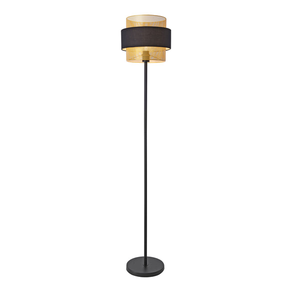 lux.pro Staande lamp Albans vloerlamp 160x30 cm zwart en goudkleurig