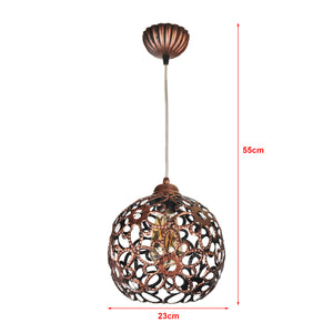 [lux.pro] Hanglamp Epworth koperkleurig E27