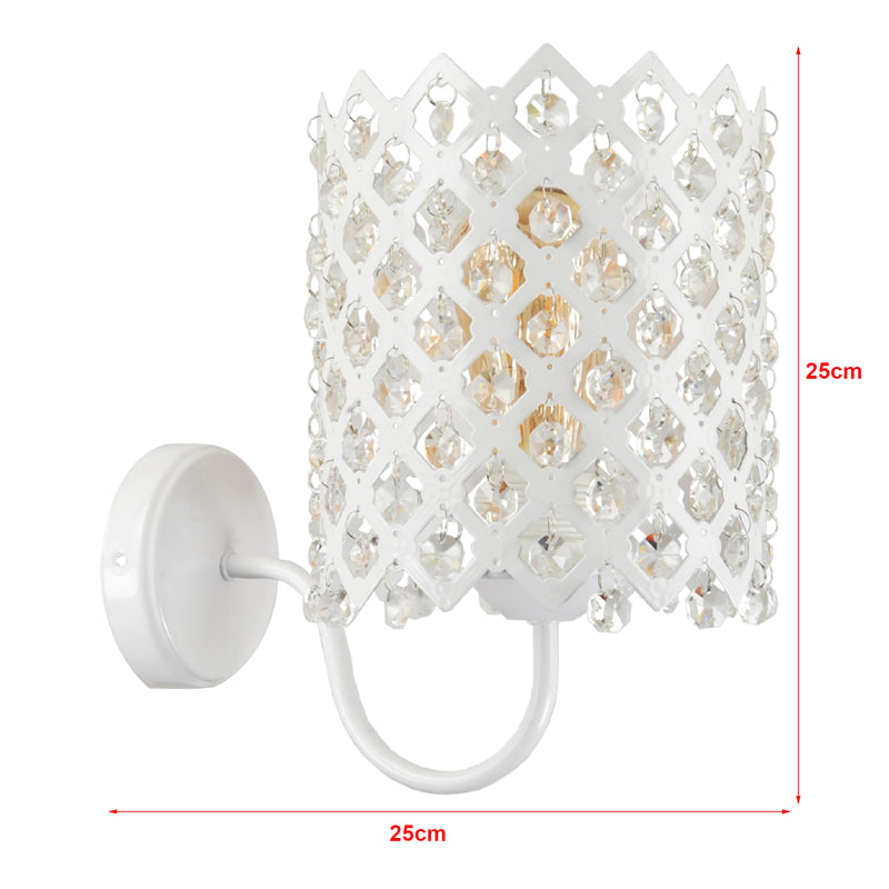 Maatschets [lux.pro] Wandlamp Kingsbury wit E27
