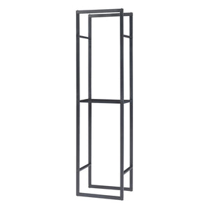 [en.casa] Brandhout rek Ulvila houtopslag 170x45x30 cm zwart