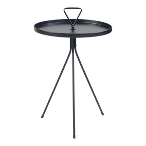 [en.casa] Bijzettafel Odal rond 65xØ41 cm zwart