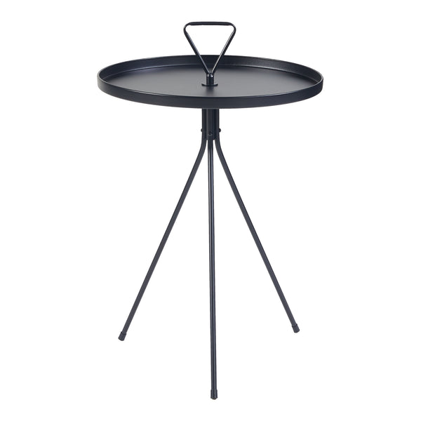 [en.casa] Bijzettafel Odal rond 65xØ41 cm zwart