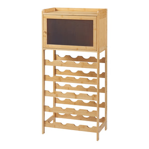 Casier à bouteilles Gjerstad bambou 100 x 47 x 28 cm naturel [en.casa]
