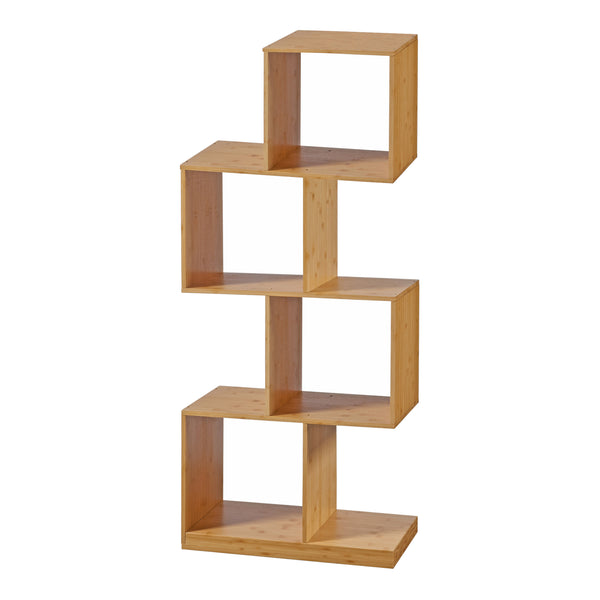 [en.casa] Boekenkast Gullspång schap 130x55x30 cm bamboe