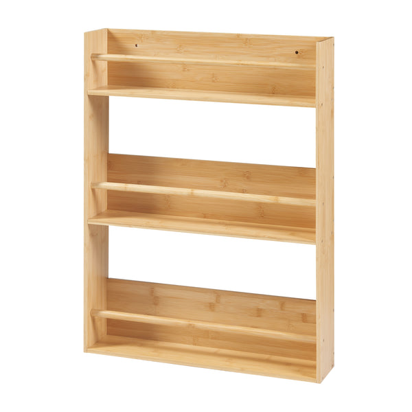[en.casa] Wandrek Hareid met 3 planken 80x60x12 cm bamboe