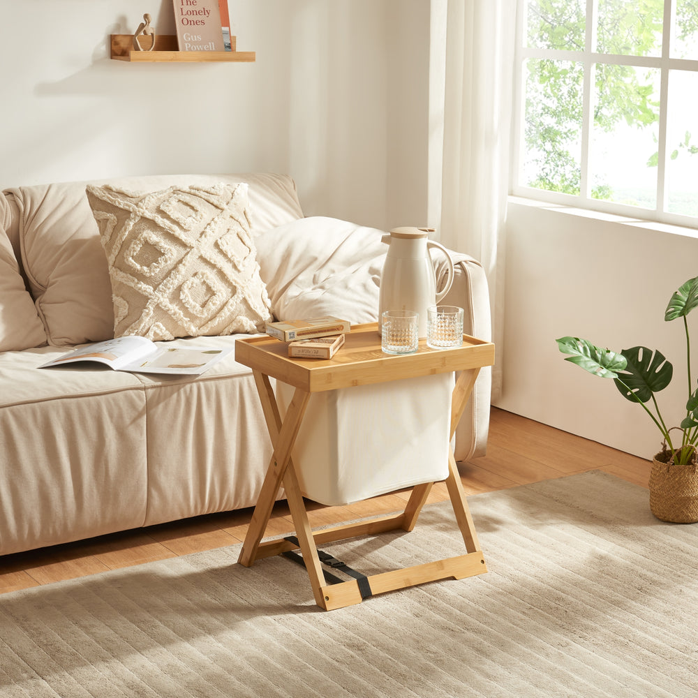 Picknicktafel Hattfjelldal 53x48x32cm Bamboe [en.casa] - premiumXL