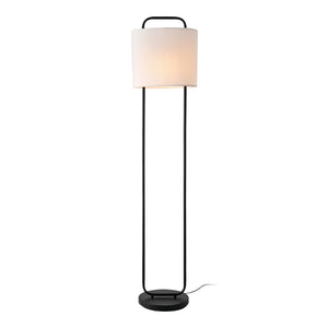 Staande lamp Meløy vloerlamp 162 cm E27 zwart en wit lux.pro