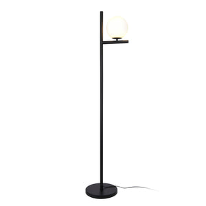 lux.pro Staande lamp Aberdaron vloerlamp 154 cm zwart en wit E27