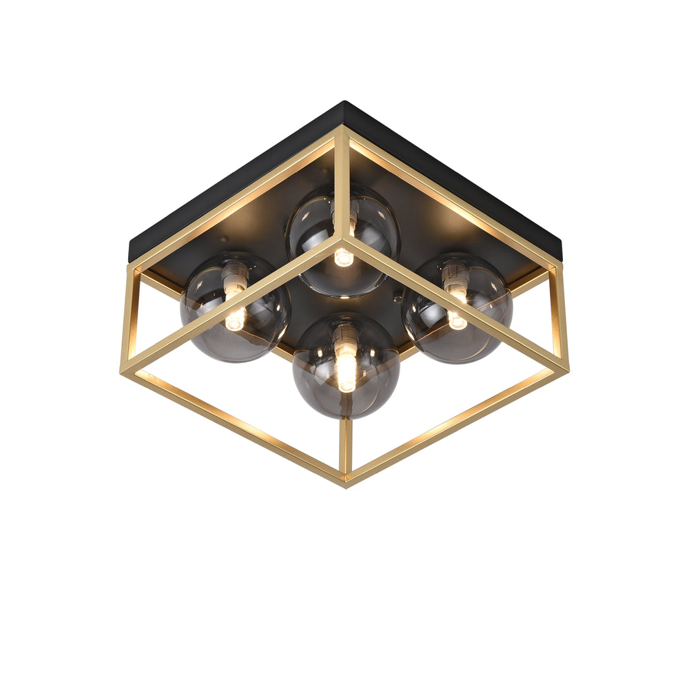 Plafonnier Widnes noir / doré [lux.pro] - premiumXL