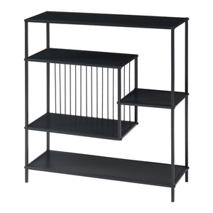 Console tafel Beesel metaal 65,5x60x20 cm zwart [en.casa]