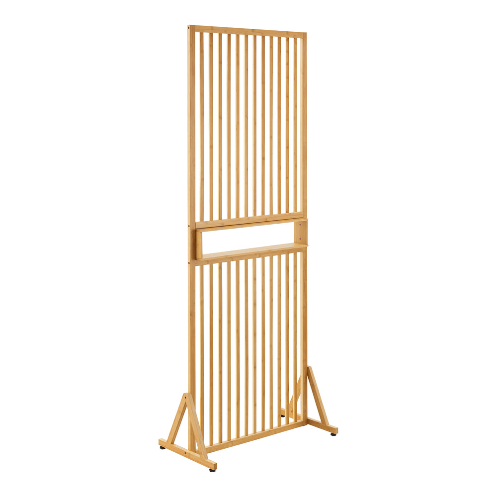 Raumteiler Fron 197x75,5x40 cm Bamboe [en.casa] - premiumXL