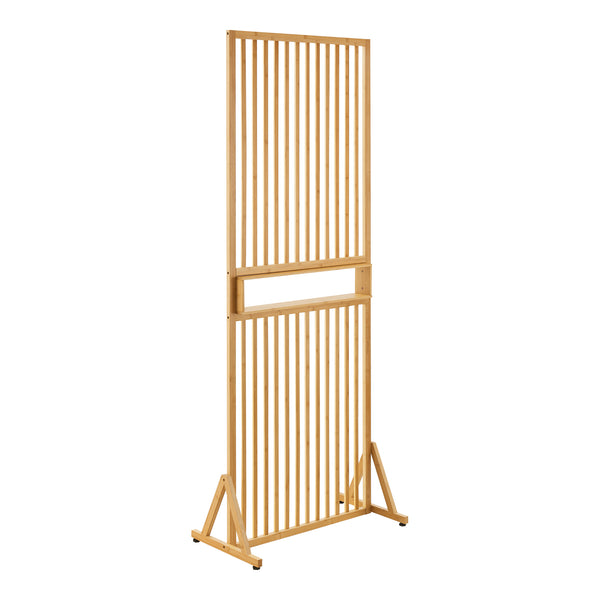 Kamerscherm Fron scheidingswand 197x75,5x40 cm bamboe [en.casa]