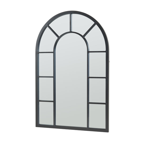 [en.casa] Wandspiegel Enonkoski 90x60 cm zwart