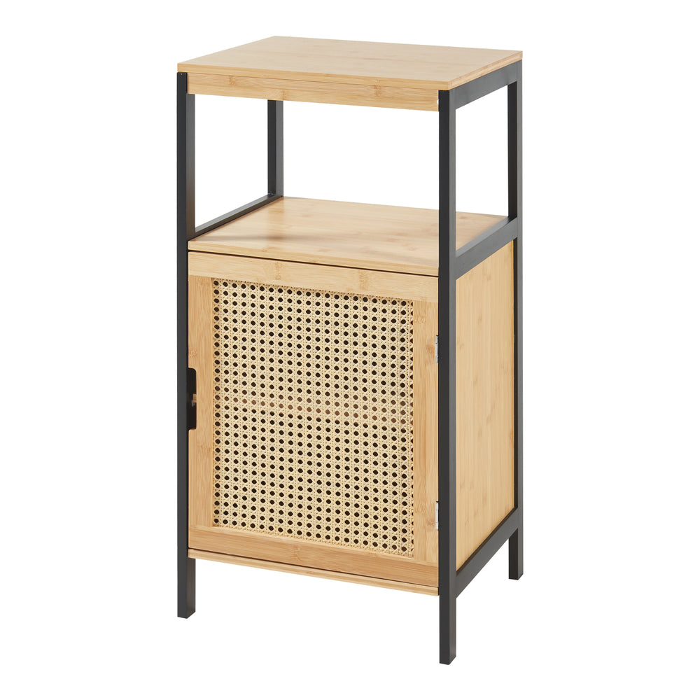 Armoire de salle de bain Tervola 80x40x35cm bambou noir [en.casa] - premiumXL