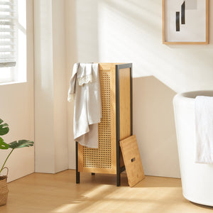 Wasmand Tervola met deksel 80x30x30 cm [en.casa]