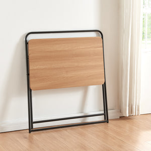 [en.casa] Bureau Kvitsøy opvouwbaar 85x50x80 cm zwart en eikenkleurig