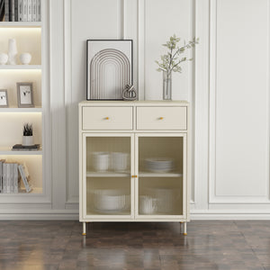 Sideboard Lindau commode 97x80x40 cm cremewit [en.casa]