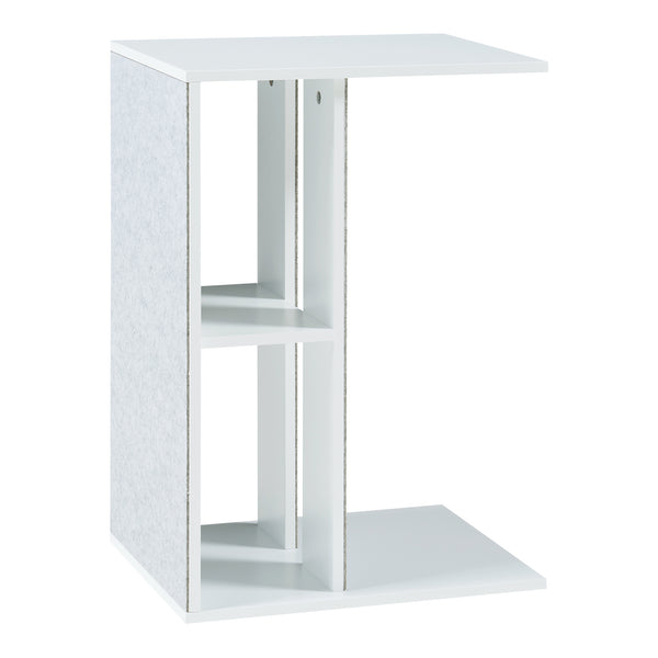 Table d'appoint avec griffoir pour chat Ljungby 58 x 40 x 30 cm blanc [en.casa]