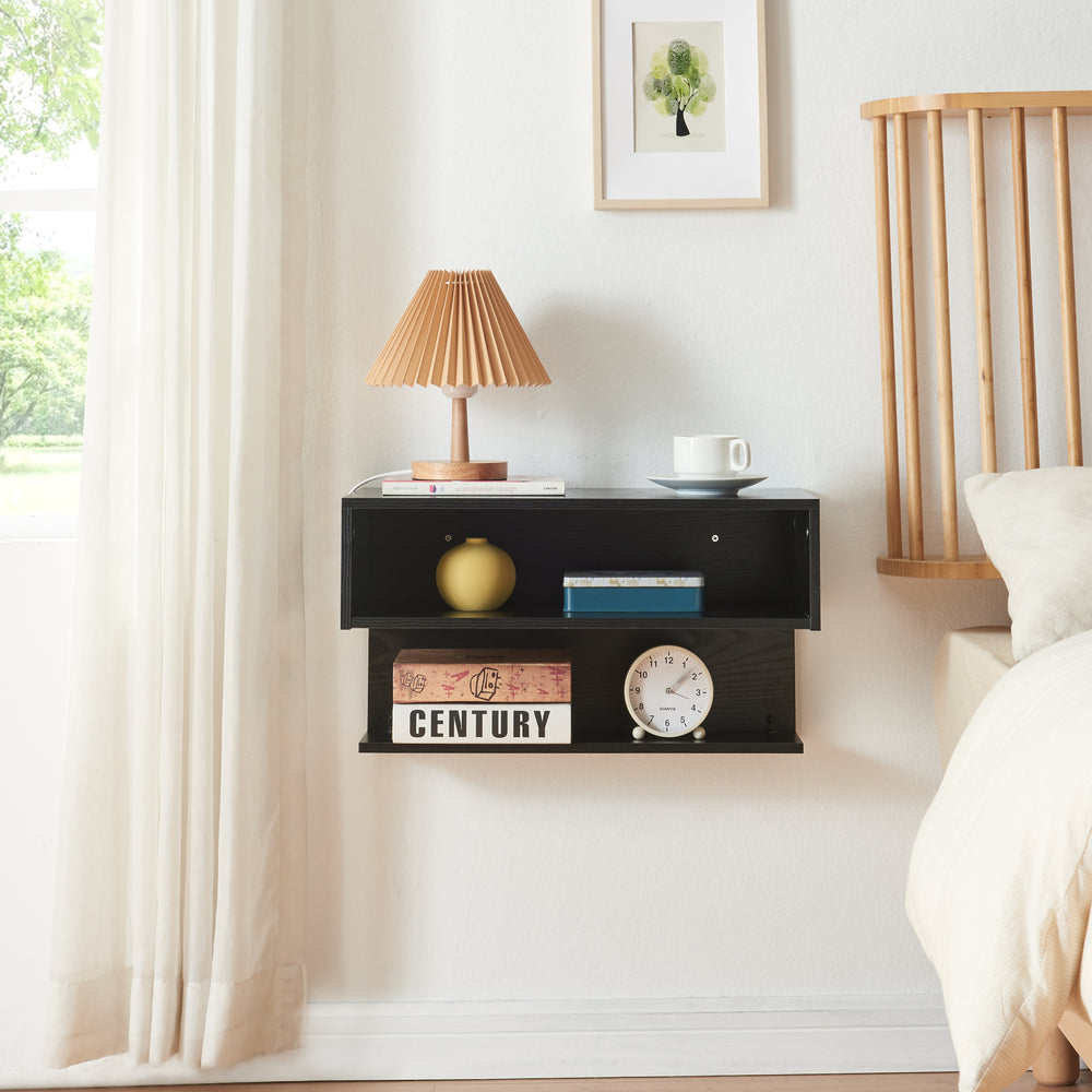 Wandrek Gauldal 57x30x32 cm Zwart [en.casa] - premiumXL