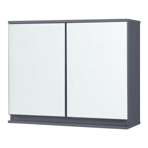 Spiegelkast Overath badkamerkast grijs 49,5x60x20 cm [en.casa]