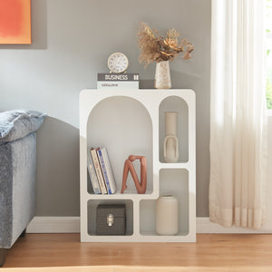 Bibliothèque Vågå 80 x 60 x 24 cm blanc [en.casa]