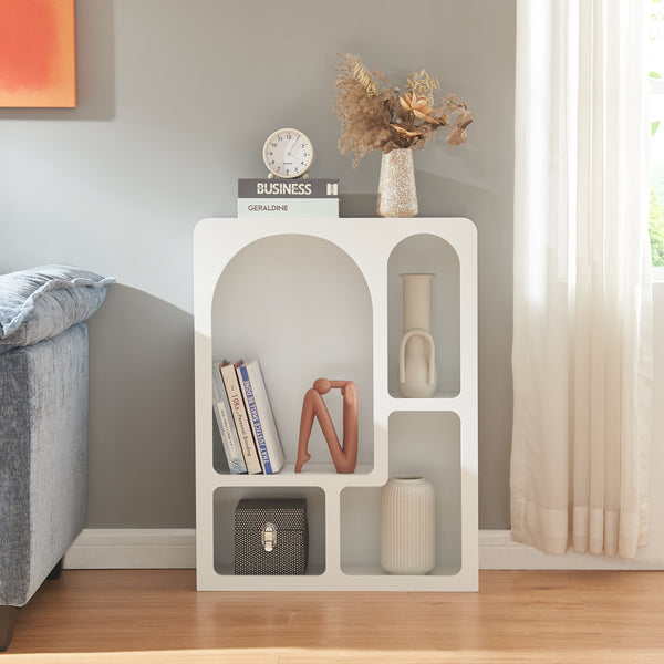 Bibliothèque Vågå 80 x 60 x 24 cm blanc [en.casa]