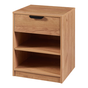 Nachtkast Varkaus 55x43x40 cm mdf eikenkleurig [en.casa]