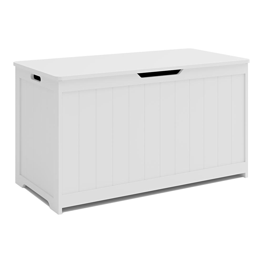 Speelgoedkist Podek 80x40x44,5 cm Wit [en.casa] - premiumXL