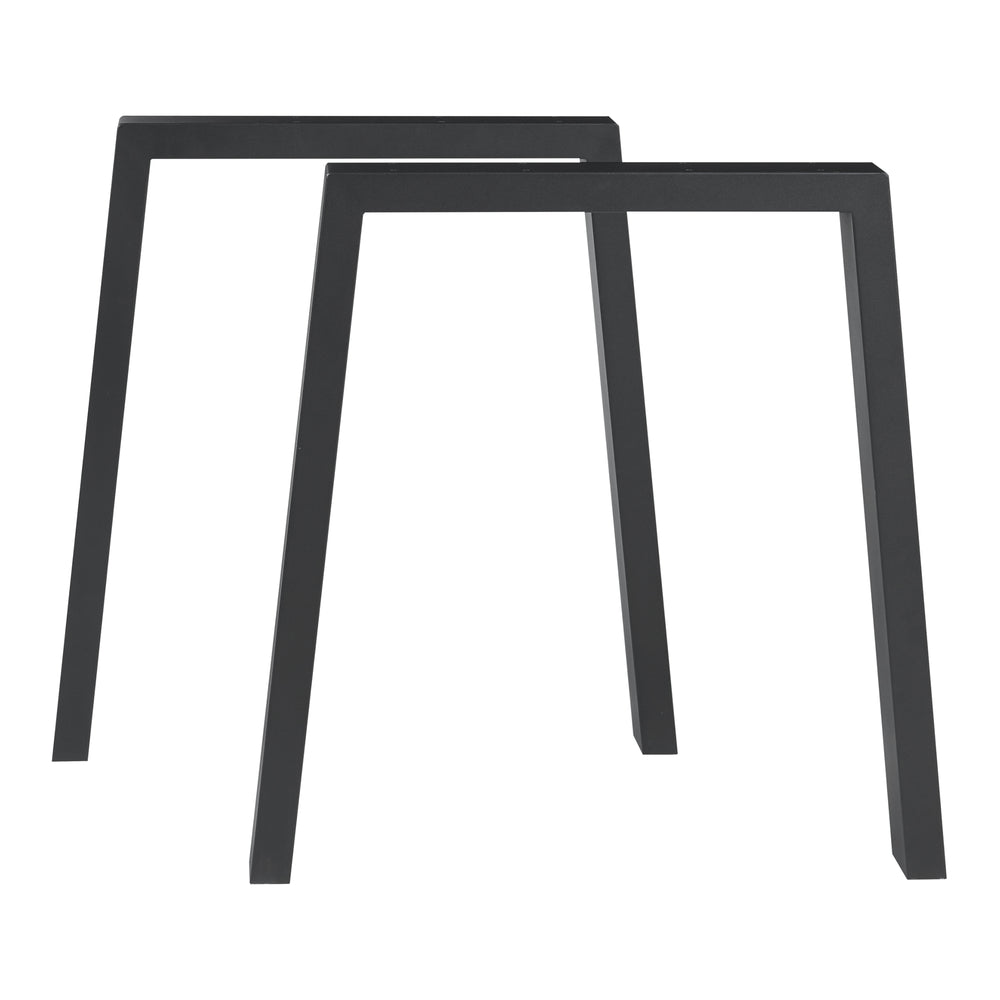 Piètement de table lot de 2 Kraftisried 72x70cm noir [en.casa] - premiumXL