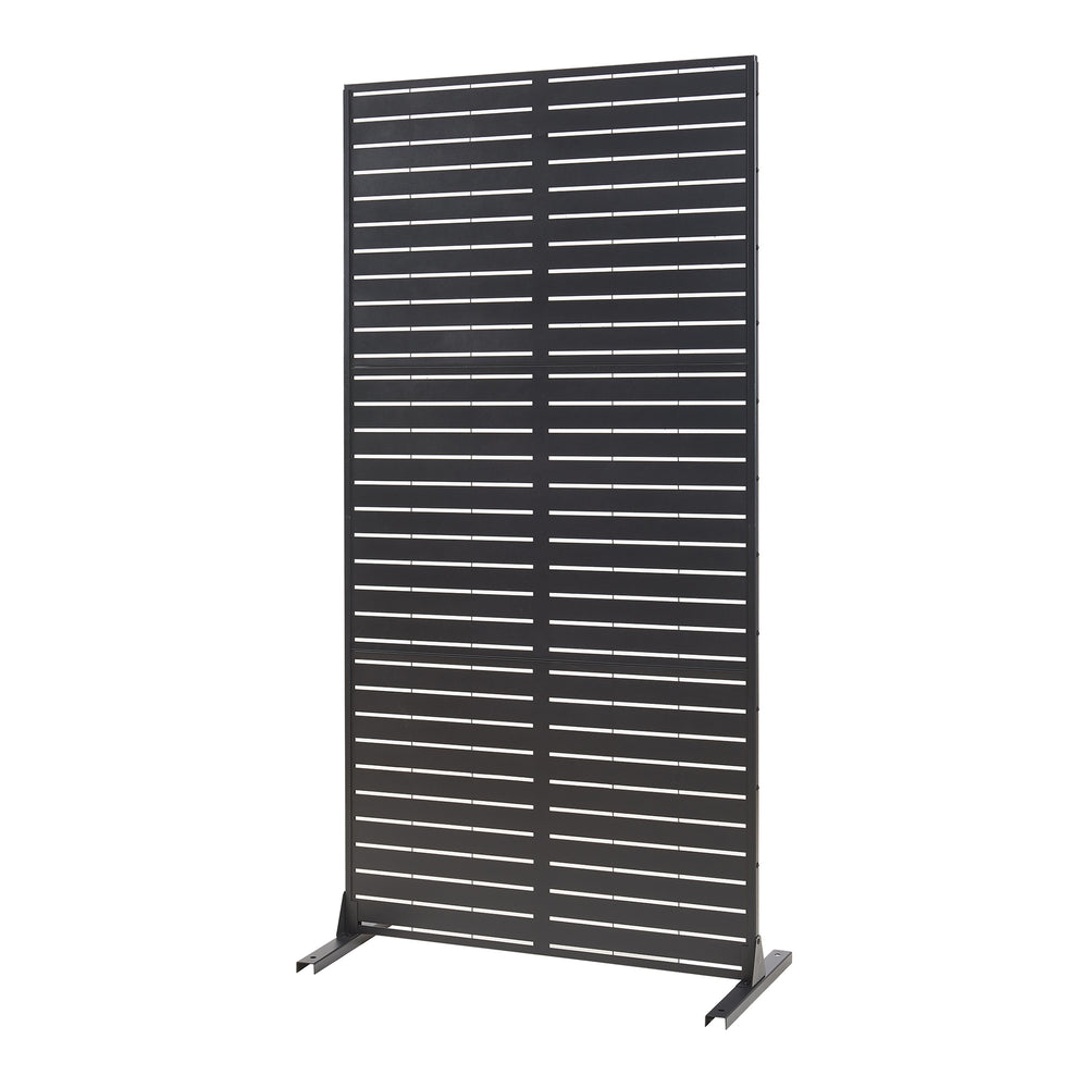 Cloison intérieure Trolu acier 200x100x50 cm noir [casa.pro] - premiumXL