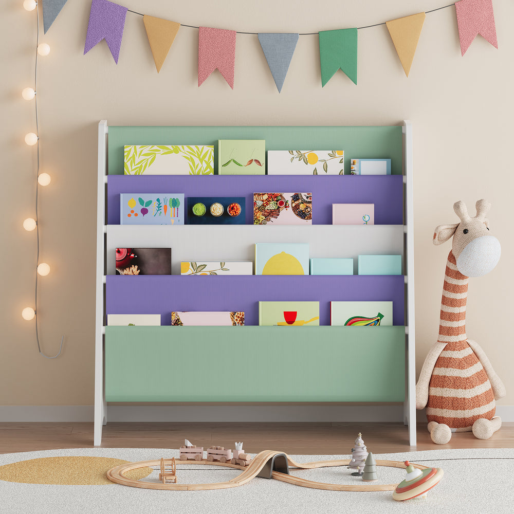 Kinderregal Hornnes 60x62x28 cm Aqua Dream Motief [en.casa] - premiumXL