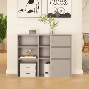 Archiefkast Kliri 81x100x32 cm camel [en.casa] 