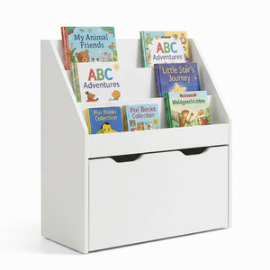 Kinderrek Sirlstalo op wielen 70x63x30 cm wit [en.casa] 