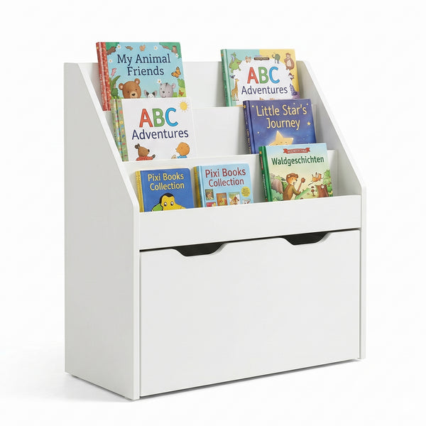 Kinderrek Sirlstalo op wielen 70x63x30 cm wit [en.casa] 
