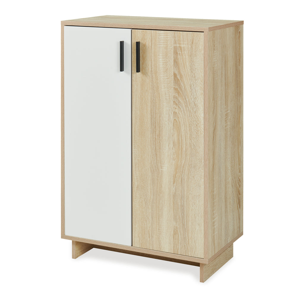 Opbergkast Kenta 60x35x90 cm sonoma eiken en wit [en.casa]