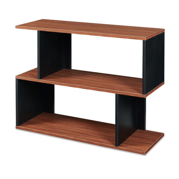 Bijzettafel Trond 80x29x60 cm Zwart/Walnootlook [en.casa]