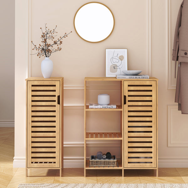 Dressoir Hakseri bamboe 87x99x33 cm naturel [en.casa]