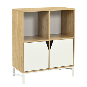 Buffet Kerrköndam 94 x 76 x 40 cm effet chêne blanc [en.casa]