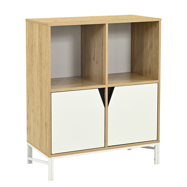 Buffet Kerrköndam 94 x 76 x 40 cm effet chêne blanc [en.casa]
