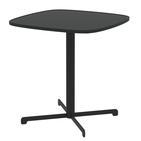 Table bistrot d'extérieur Foggia 75x70x70 cm Acier Anthracite [casa.pro]