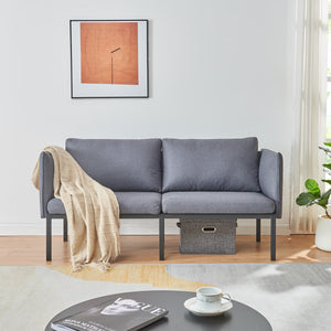 2-zitsbank Kamar 158x79x63 cm [en.casa]