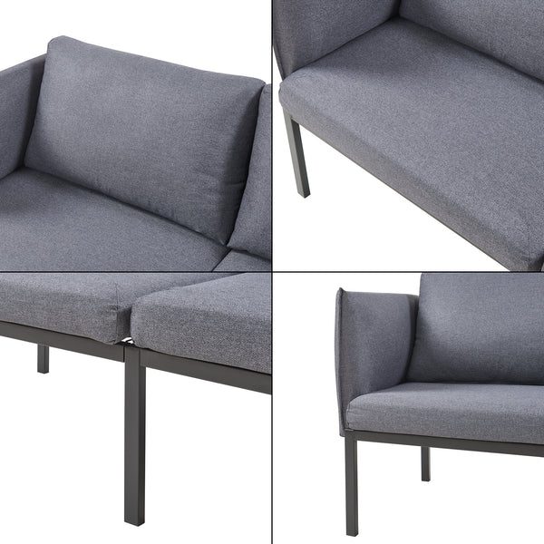 2-zitsbank Kamar 158x79x63 cm [en.casa]