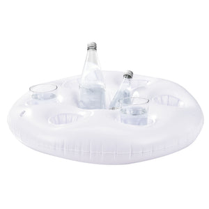 Opblaas bekerhouder drankhouder voor 6 drankjes Ø60x11 cm