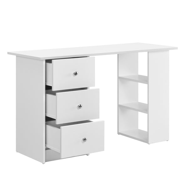 Bureau Lemberg 120 x 49 x 72 cm blanc [en.casa]