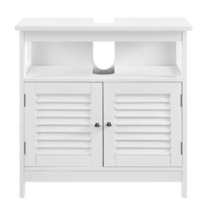 Armoire de salle de bain MDF laqué 60 x 60 x 30 cm Blanc [en.casa] 