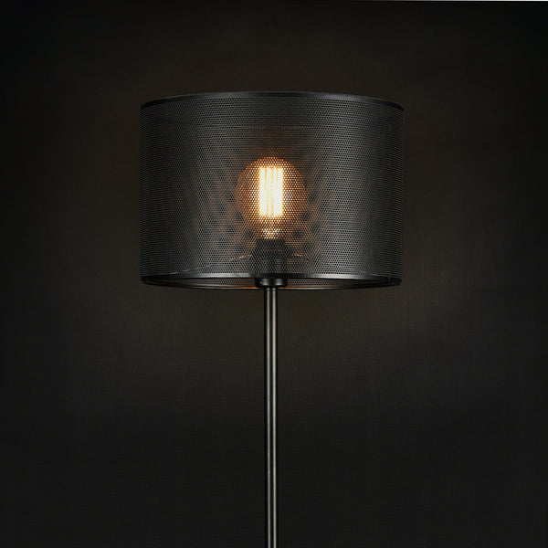 [lux.pro] Lampadaire Métal Noir E27 153 cm