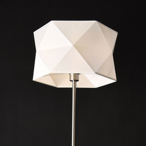 [lux.pro] Lampadaire Métal Tissu Douille 1 x E27 152 cm Chrome Blanc
