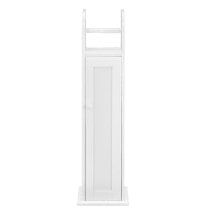 Toiletrol houder badkamerkast toiletkast MDF 78x20x18 cm wit