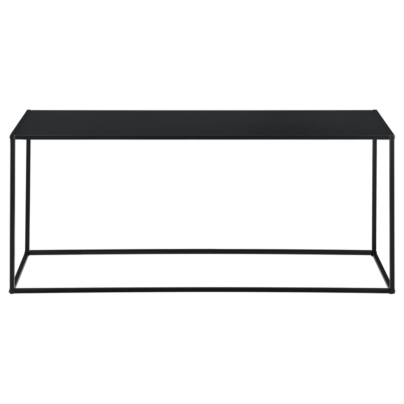 Croquis coté Table Console en Métal Plusieurs tailles Noir Mat [en.casa]