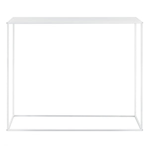 Console tafel sidetable metaal 95x110x32 cm wit mat